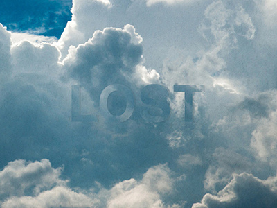 Lost lost typography