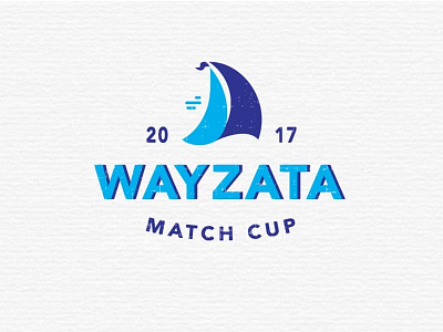 Wayzata Match Cup Logo illustration logo race sail sailboat