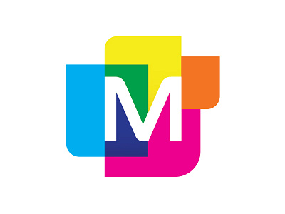 M color illustration logo type