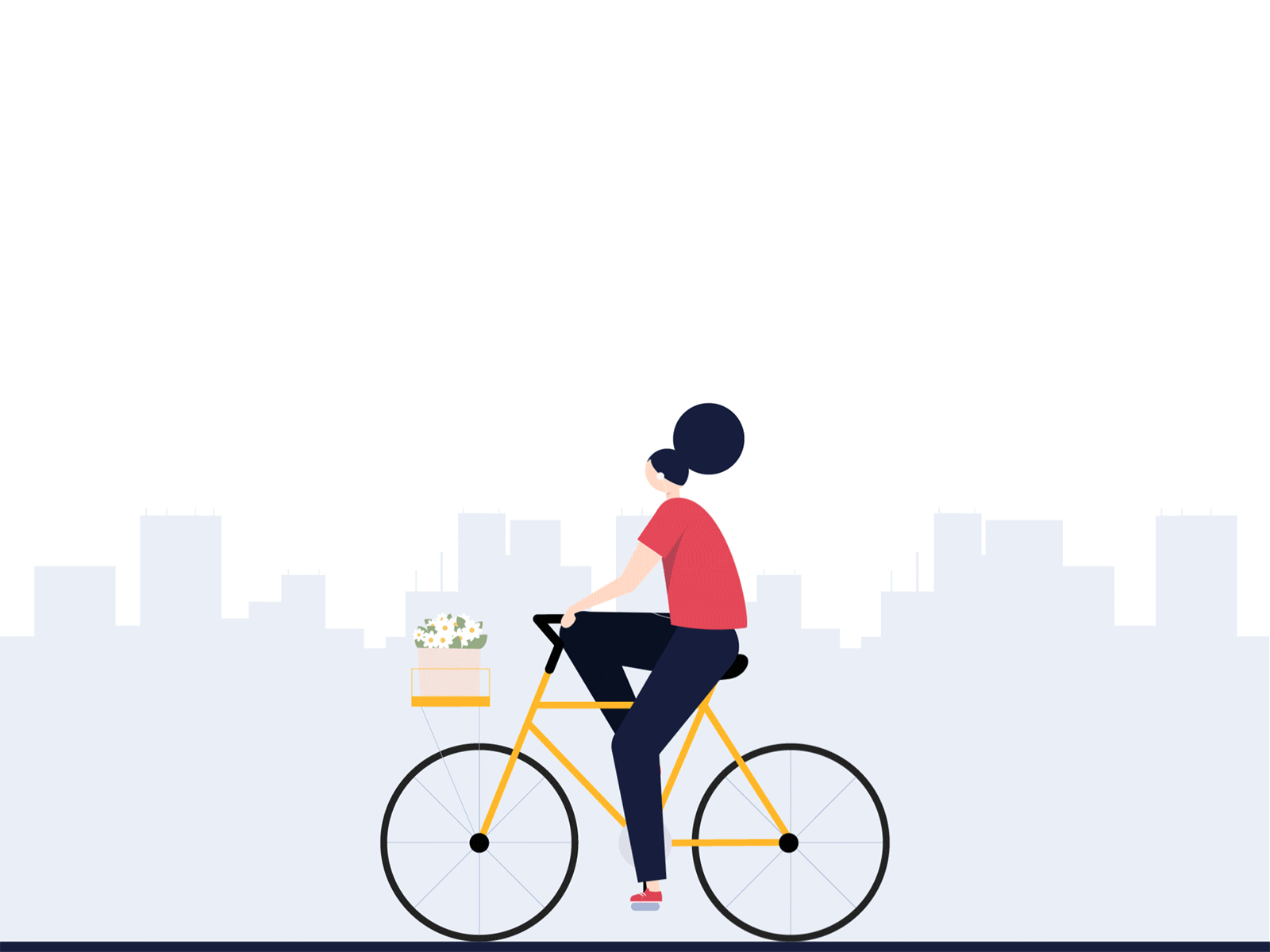 Urban Cycling animation animation after effects illustration