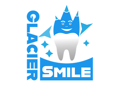 GLACIER SMILE LOGO branding design icon illustration logo logo 2d typography