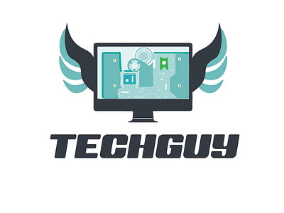 TECHGUY branding design icon illustrator logo logo 2d web