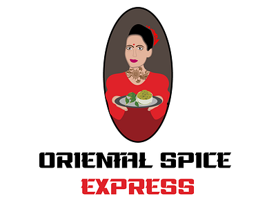 Oriental Express branding design illustration illustrator logo logo 2d minimal type typography