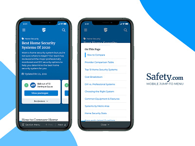 Mobile Jump-to Menu - Safety.com