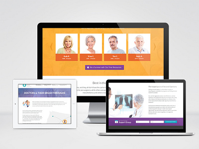 Mesothelioma Prognosis - Doctors colorful site cover page full width medical site website