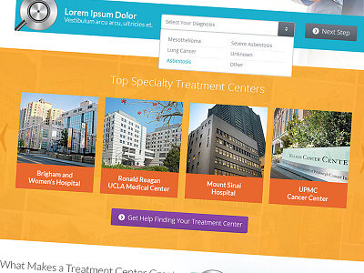 Noteable Treatment Centers colorful site cta full width medical site slider teatment centers website