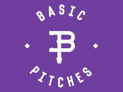 Basic Pitches Sticker kickball logo