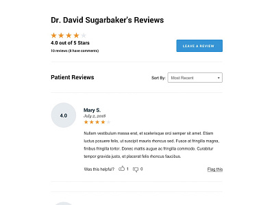 Doctor Reviews