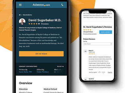 Doctor Profile - Mobile medical mobile profile ratings reviews site website