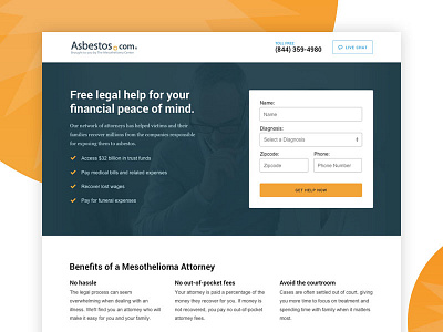 Find An Attorney Landing Page attorney form landing page legal site website