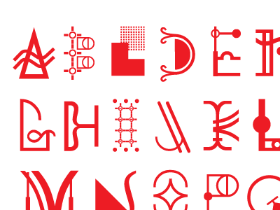 Unicode Misused experimental type red symbols type design typography unicode