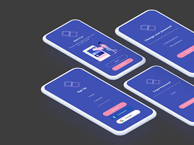 Restyle - Sign Up & Login Screens app branding design ui ux