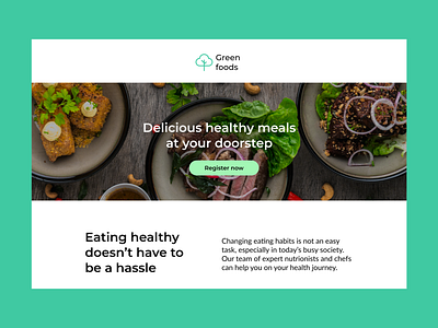 Green Foods - example website design project