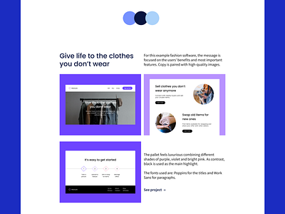 Projects Showcase - Personal Freelance Website Design