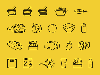 EatFit icon set