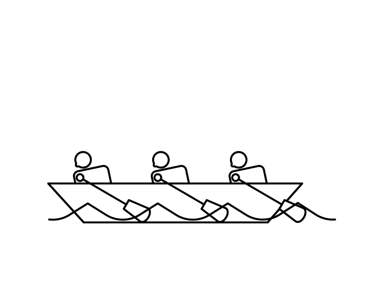 Rowing design icon lottie motion rowing ui ux vector