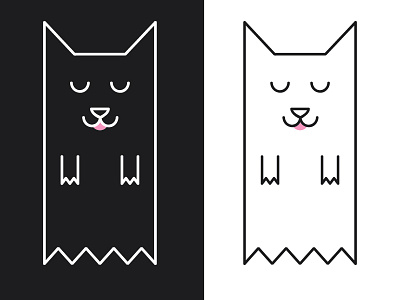 Cat animals black cat illustration