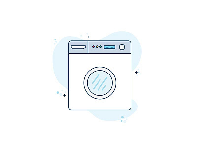Home appliances icon set appliance design flat icons ui ux washing machine