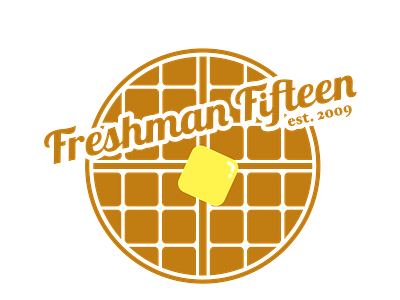 Freshman Fifteen Ultimate branding design logo ultimate frisbee