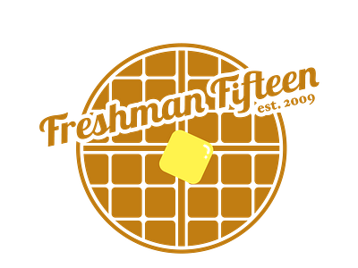 Freshman Fifteen Ultimate branding design logo ultimate frisbee