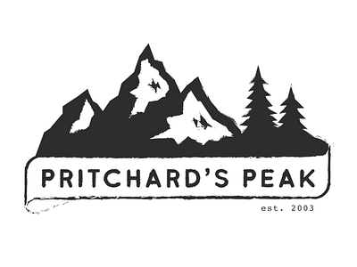 Pritchard's Peak branding design logo