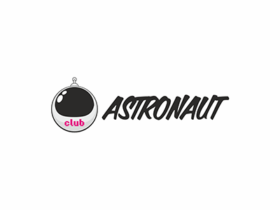 Astronaut. Nightclub logo