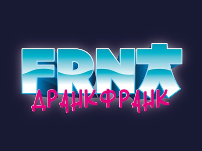 FRNK Synthpop style logo logotype synthpop
