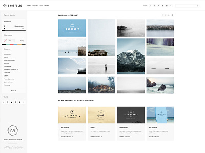 Shotfolio Gallery design logos photography template web