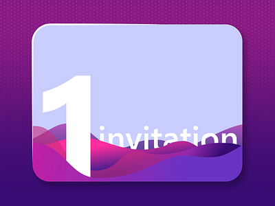 Dribbble invitation draft dribbble invite gradient invitation invite waves