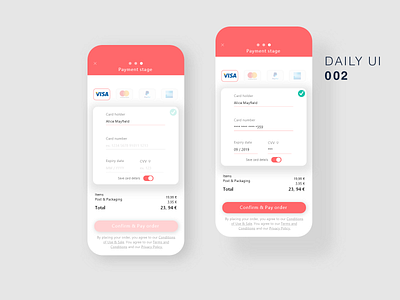 Daily UI 002 challenge checkout credit creditcard daily ui daily ui 002 daily ui challenge design dribbble mobile ui uidesign userinterface