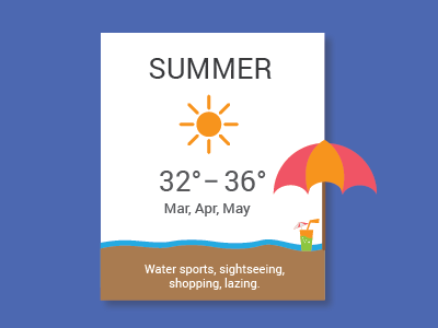 Infographic climate flat graphic infographic summer ui
