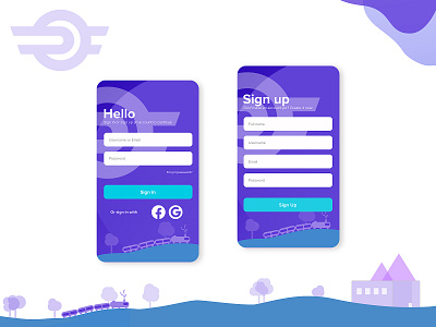 Hungarian Rail login concept branding design dailyui 001 dailyui001 dailyuichallenge design first post login loginscreen railway ui daily