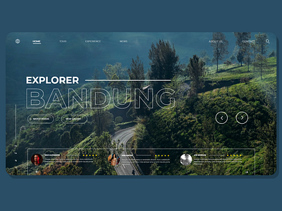 Explorer Bandung app branding design minimal typography ui uidesign web website