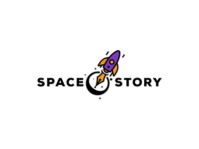 Space Story branding design graphic icon logo space story symbol