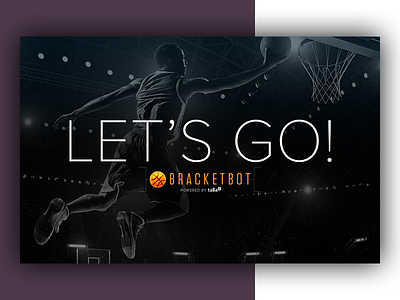 BracketBot Social/Slack Imagery basketball bot chat dark marketing slack social