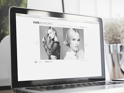 Kate Bosworth Website celebrity clean minimal website