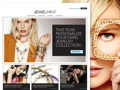 JewelMint Website ecomm ecommerce fashion jewelry website