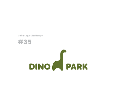 Daily Logo Challenge #35 amusement park daily logo challenge dinosaur