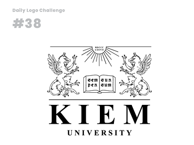 Daily Logo Challenge #38 college crest daily logo challenge university