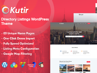 Kutir - Directory Listing WordPress Theme best design best theme best woocommerce theme directory listing dribbble ecommerce good design landing theme themeforest themerox website woocommerce theme wordpress themes wp theme