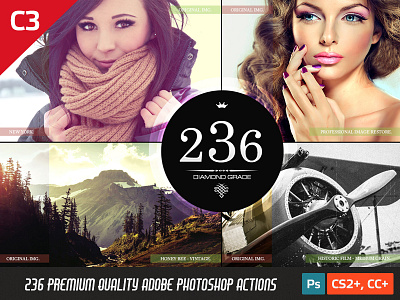 236 Diamond Grade Photoshop Actions action actions add on best camera contrast correction effect exposure image photo photoshop