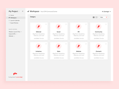 GTM | Workspace Dashboard