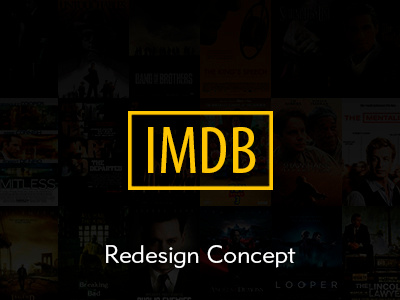 IMDb Redesign clean concept film imdb interface movies redesign ui web design