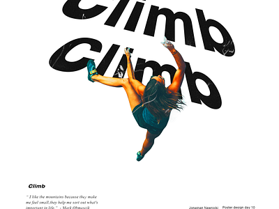 Climb adobe branding graphic design graphic art template texture travel typo typographic typography typography art youth youtube