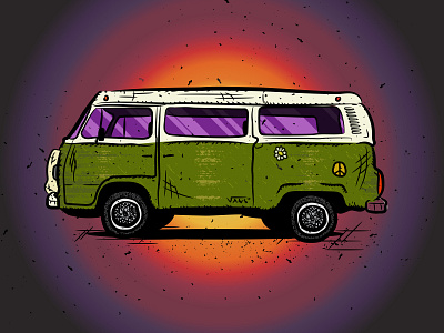 Vans Volkswagen bus adobe bus graphic design graphic art illustration illustration design illustrator illustrator cc peace purple van skateboarding vans vector vector art vector illustrations volkswagen volkswagon bus vw bus