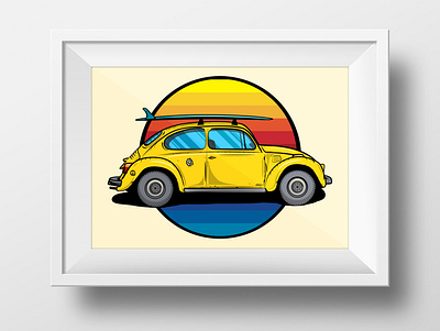 VW bug adobe art artist artistic artprint artprints artwork freebie graphic design graphic art graphic design icon illustration illustration art illustration digital illustrations illustrator vector volkswagen