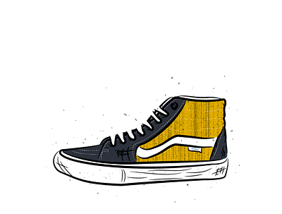 Vans Shoe adobe art draw graphic design graphic art illustration illustration art illustration digital illustrations illustrator cc shoes skateboarding vans vector