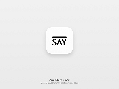 SAY app social ui