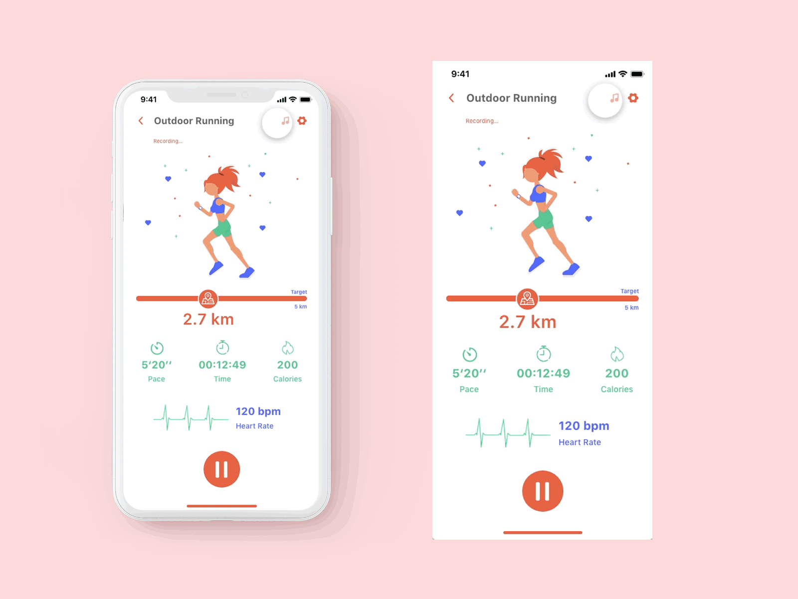 DailyUI 041 - Workout Tracker by Dannie GAO on Dribbble