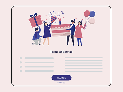 DailyUI 089 - Terms of Service